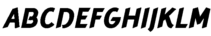 Concept Sans Extra Bold Italic Font UPPERCASE