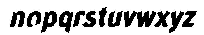 Concept Sans Extra Bold Italic Font LOWERCASE
