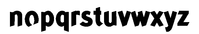 Concept Sans Extra Bold Font LOWERCASE