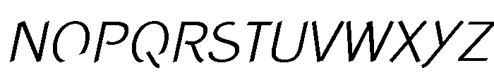 Concept Sans Light Italic Font UPPERCASE