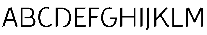 Concept Sans Light Font UPPERCASE