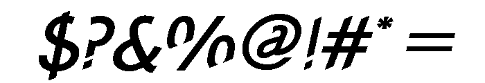Concept Sans Medium Italic Font OTHER CHARS