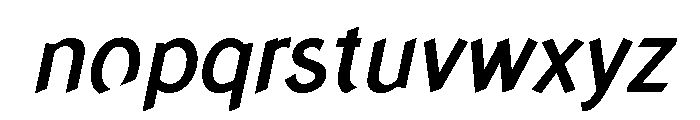 Concept Sans Medium Italic Font LOWERCASE
