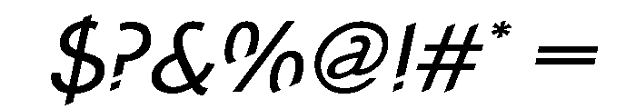 Concept Sans Regular Italic Font OTHER CHARS