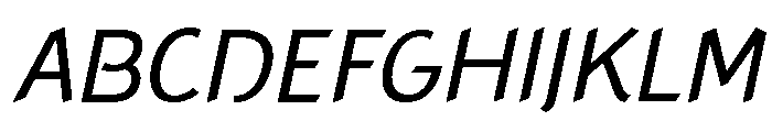 Concept Sans Regular Italic Font UPPERCASE