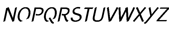 Concept Sans Regular Italic Font UPPERCASE