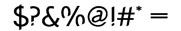 Concept Sans Regular Font OTHER CHARS