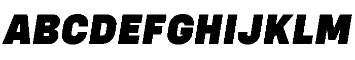 Config Black Italic Font UPPERCASE