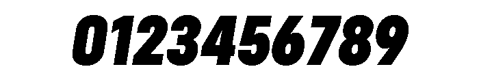 Config Condensed Black Italic Font OTHER CHARS