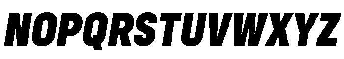 Config Condensed Black Italic Font UPPERCASE