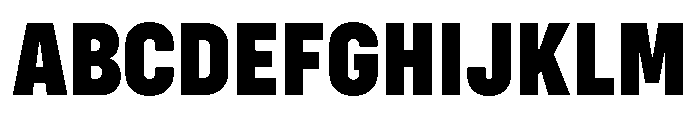 Config Condensed Black Font UPPERCASE