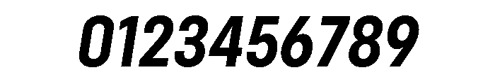 Config Condensed Bold Italic Font OTHER CHARS