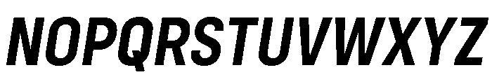 Config Condensed Bold Italic Font UPPERCASE