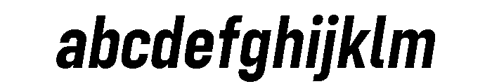 Config Condensed Bold Italic FONT