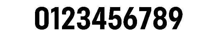 Config Condensed Bold Font OTHER CHARS