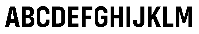 Config Condensed Bold Font UPPERCASE
