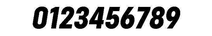 Config Condensed Extra Bold Italic Font OTHER CHARS