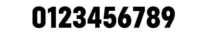 Config Condensed Extra Bold Font OTHER CHARS