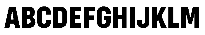 Config Condensed Extra Bold Font UPPERCASE