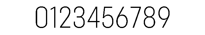 Config Condensed Extra Light Font OTHER CHARS