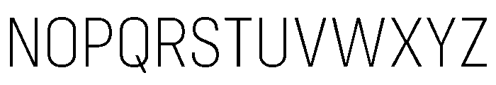 Config Condensed Extra Light Font UPPERCASE