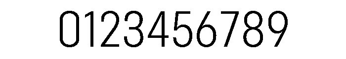 Config Condensed Light Font OTHER CHARS