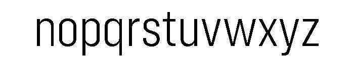 Config Condensed Light Font LOWERCASE
