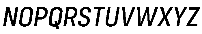 Config Condensed Medium Italic Font UPPERCASE