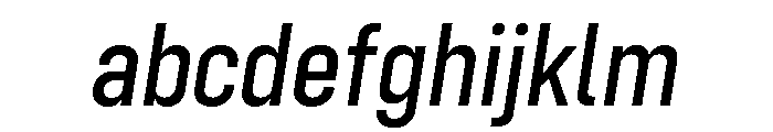 Config Condensed Medium Italic FONT