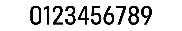 Config Condensed Medium Font OTHER CHARS
