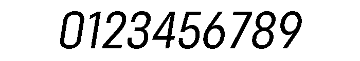 Config Condensed Regular Italic Font OTHER CHARS