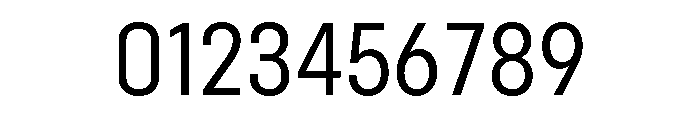 Config Condensed Regular Font OTHER CHARS