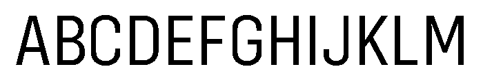 Config Condensed Regular Font UPPERCASE
