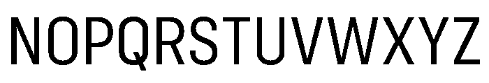 Config Condensed Regular Font UPPERCASE