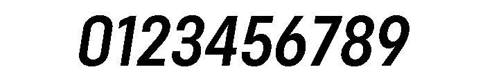 Config Condensed Semi Bold Italic Font OTHER CHARS