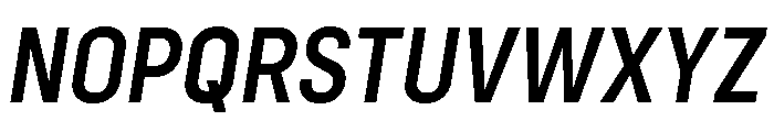Config Condensed Semi Bold Italic Font UPPERCASE