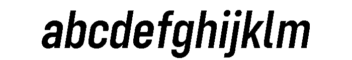 Config Condensed Semi Bold Italic FONT