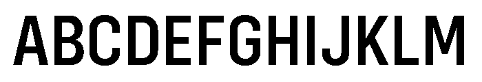 Config Condensed Semi Bold Font UPPERCASE