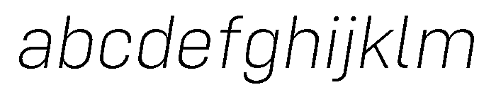 Config Extra Light Italic FONT