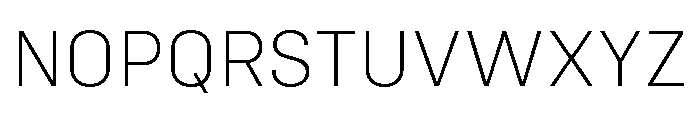 Config Extra Light Font UPPERCASE