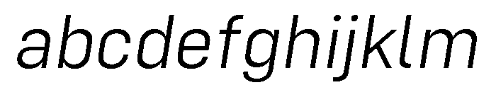 Config Light Italic FONT