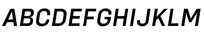 Config Medium Italic Font UPPERCASE