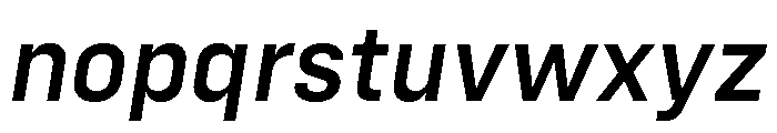 Config Medium Italic Font LOWERCASE