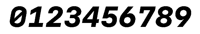 Config Mono Bold Italic Font OTHER CHARS