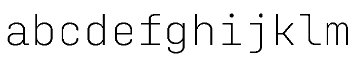 Config Mono Extra Light FONT