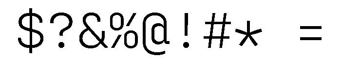 Config Mono Light Font OTHER CHARS