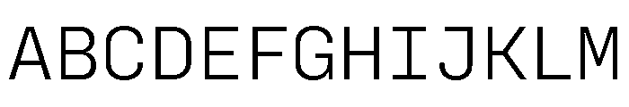 Config Mono Light Font UPPERCASE
