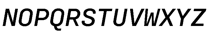 Config Mono Medium Italic Font UPPERCASE