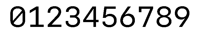 Config Mono Regular Font OTHER CHARS