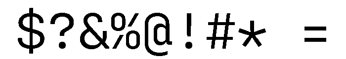 Config Mono Regular Font OTHER CHARS
